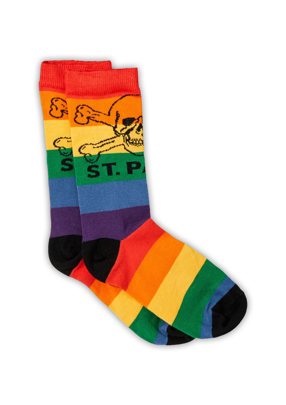 Socken Regenbogen Streifen