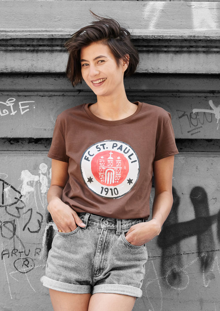 Frauen T-Shirt Logo Paint