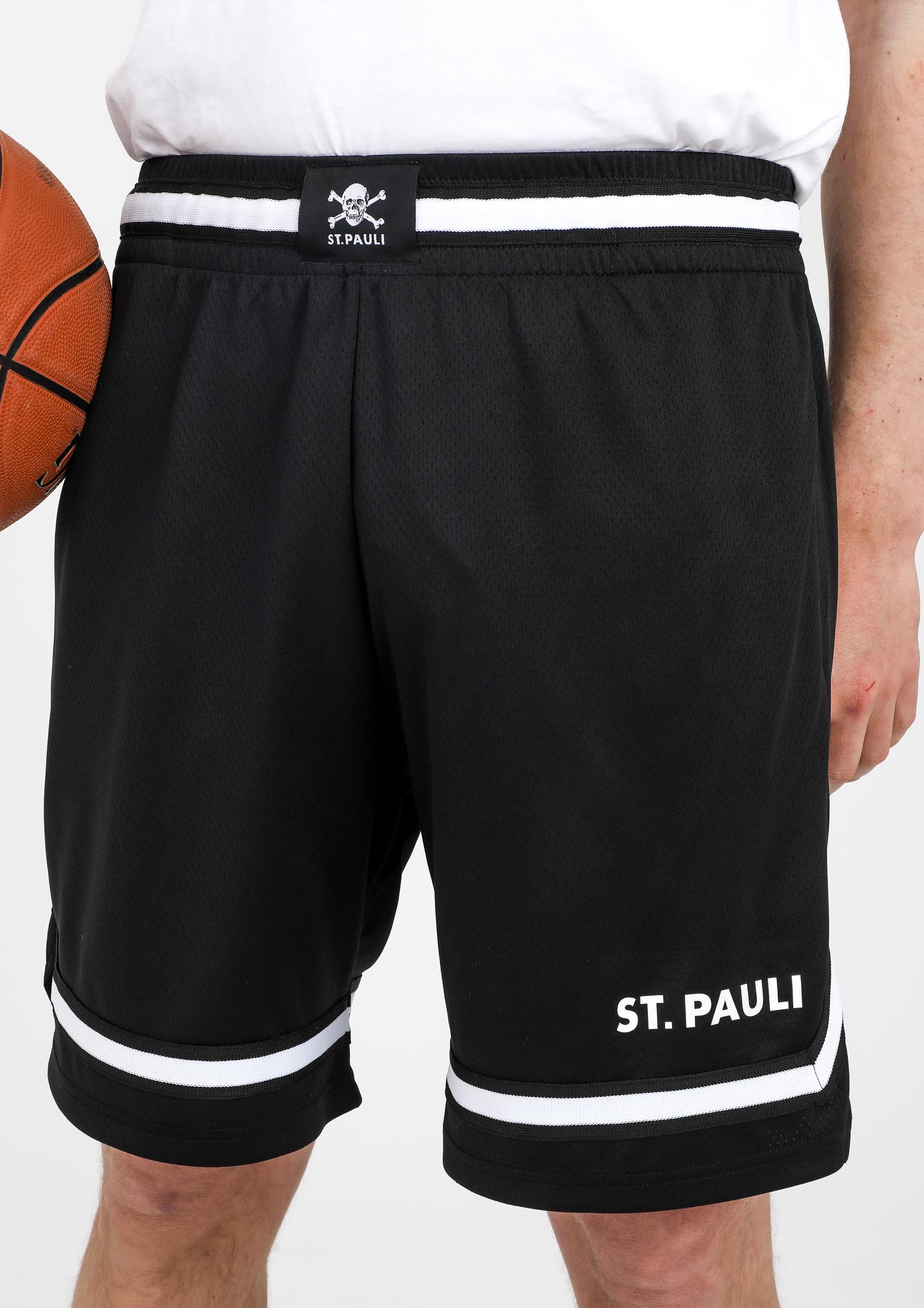 Basketball Shorts Totenkopf schwarz