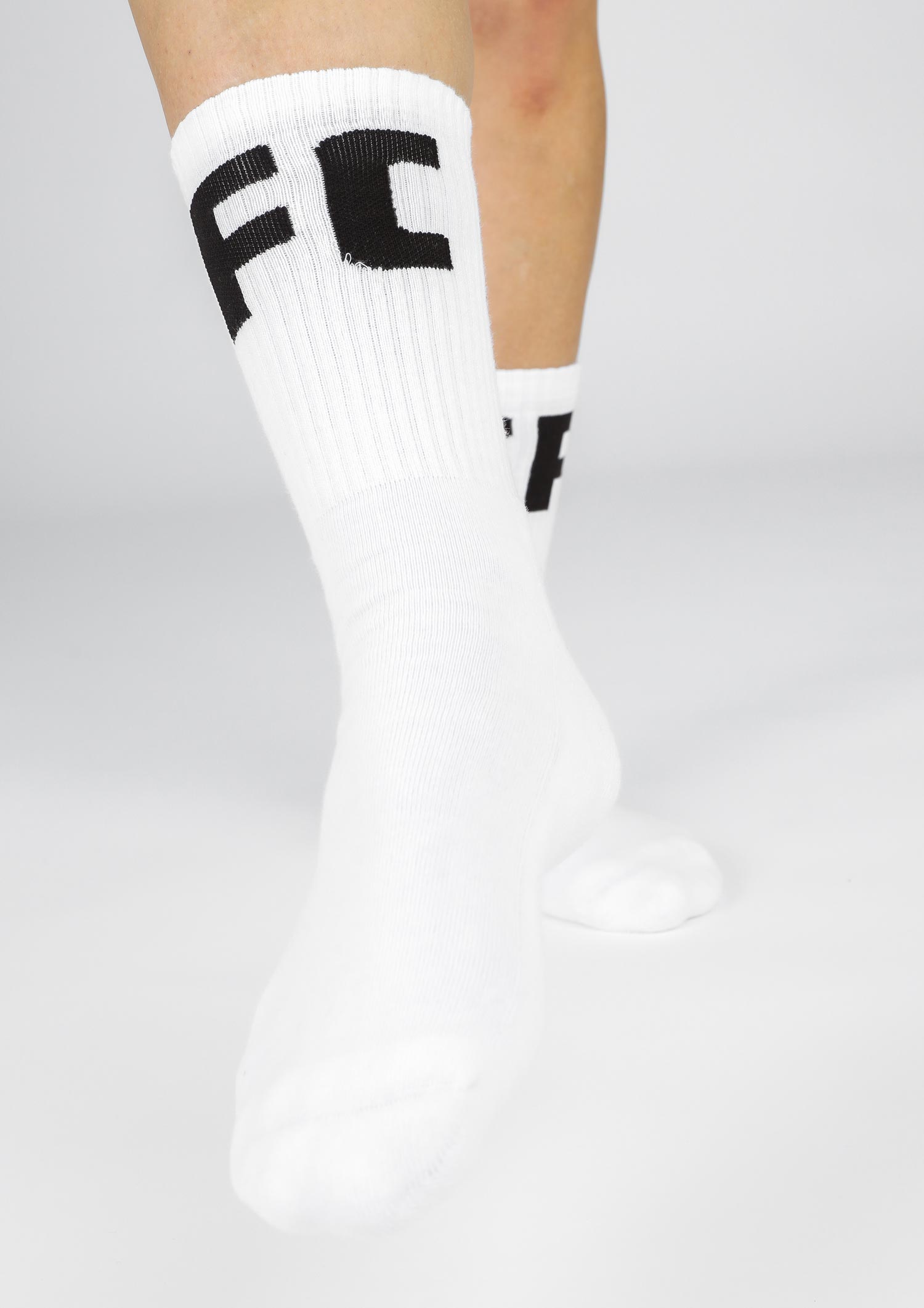 Tennis socks "FCSP" white-brown