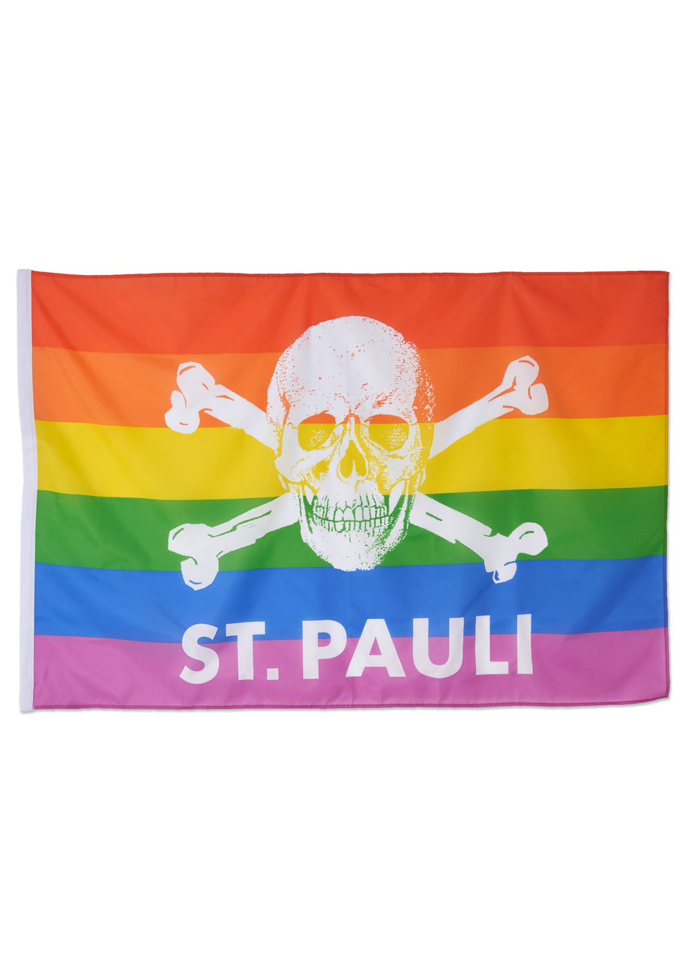 Skull and crossbones flag, rainbow
