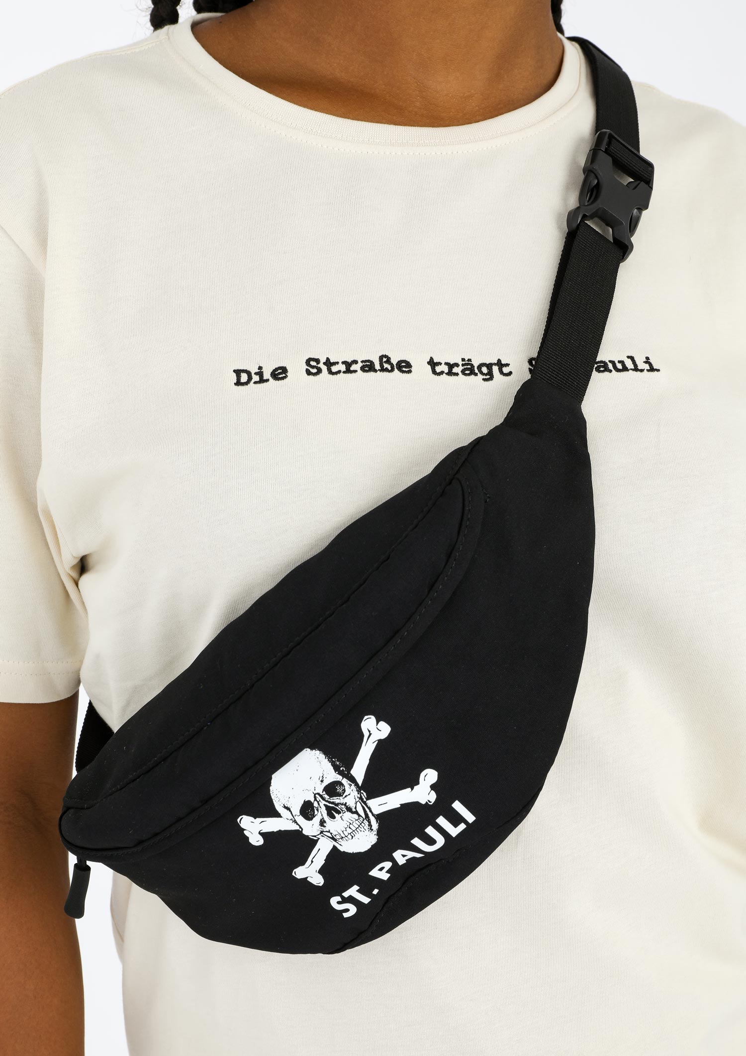 Hip Bag "Totenkopf" black