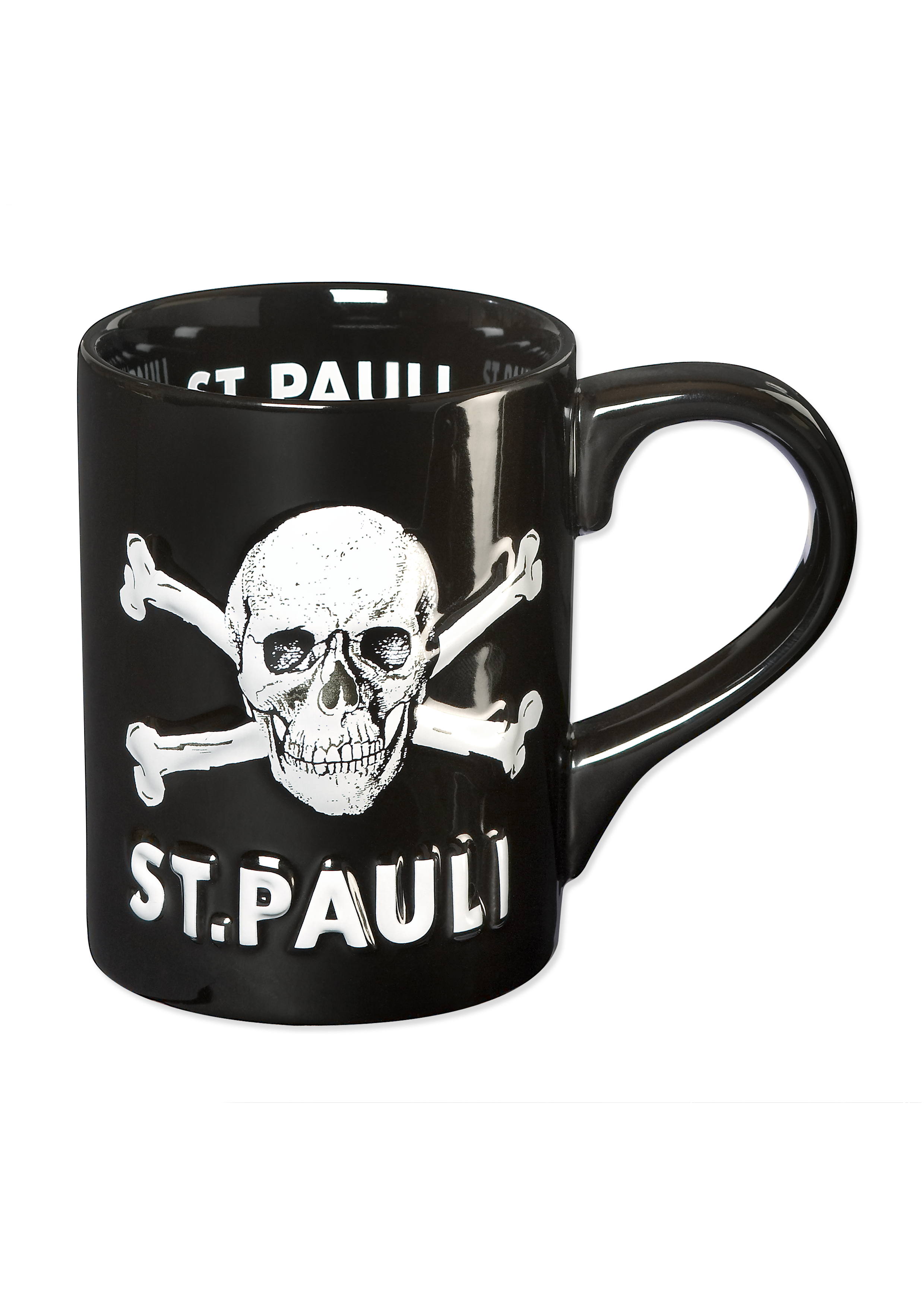 Skull and crossbones coffee mug 3D