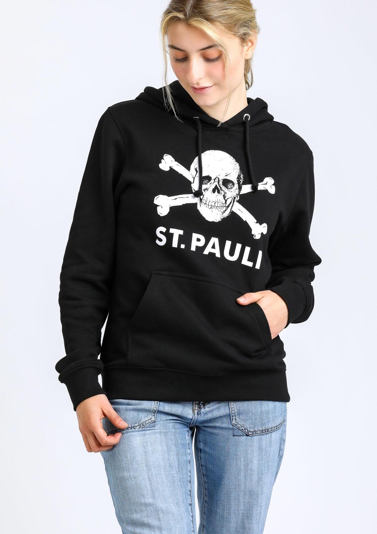 Frauen Kapuzenpullover Totenkopf I