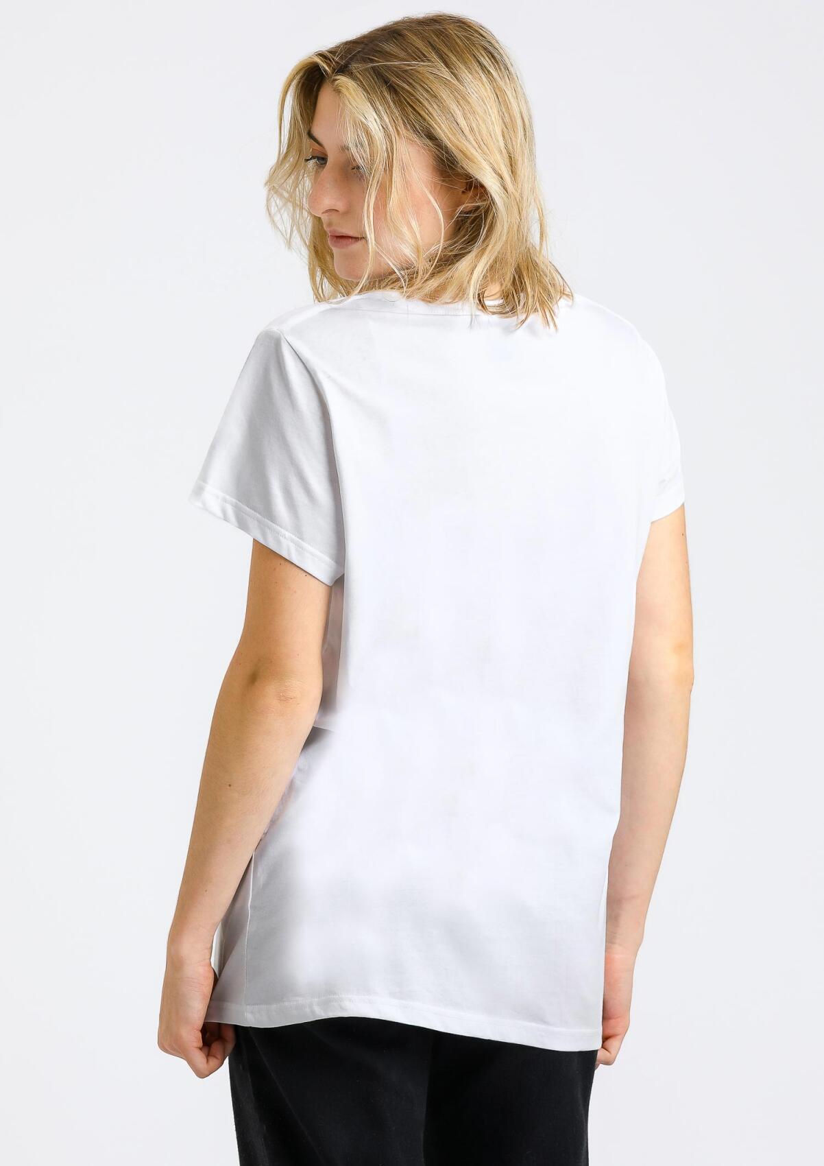 Women T-Shirt Anchor White